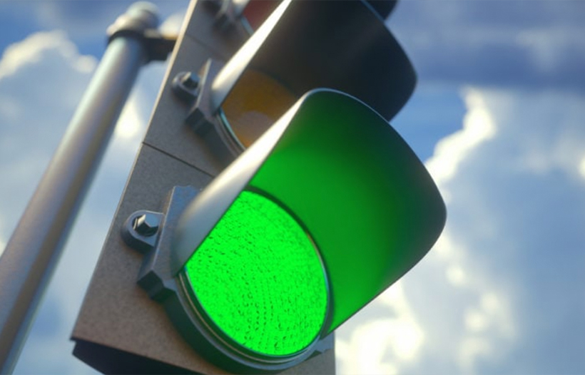Green light live on traffic lights