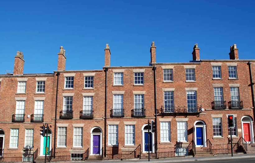 Row of terraced houses