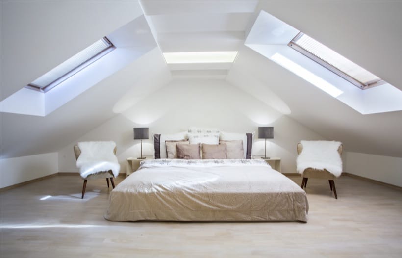 Contempory bedroom interior