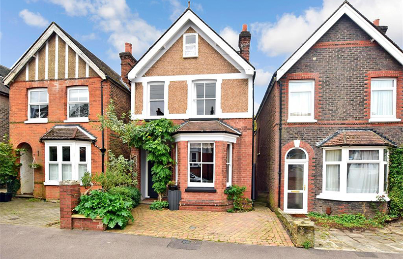 Row of semi-detached houses
