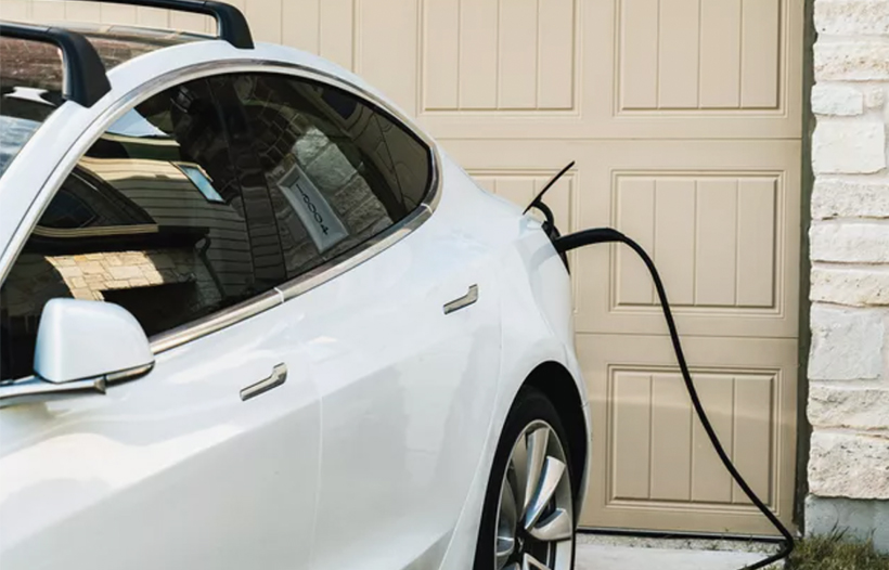 Electric card being charged at point