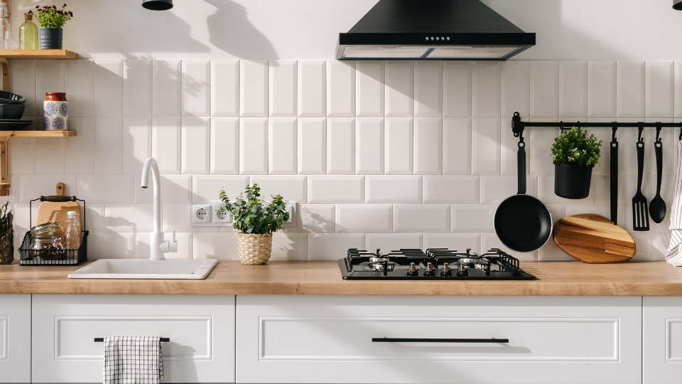 Modern white kitchen